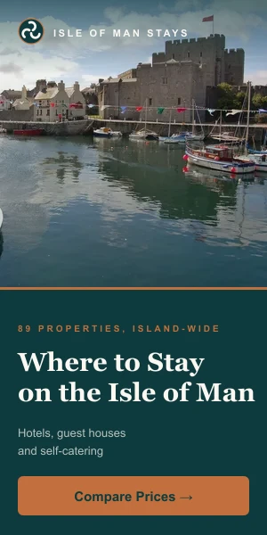 Where to Stay on the Isle of Man — hotels, guest houses and self-catering, on Booking.com (affiliate link)